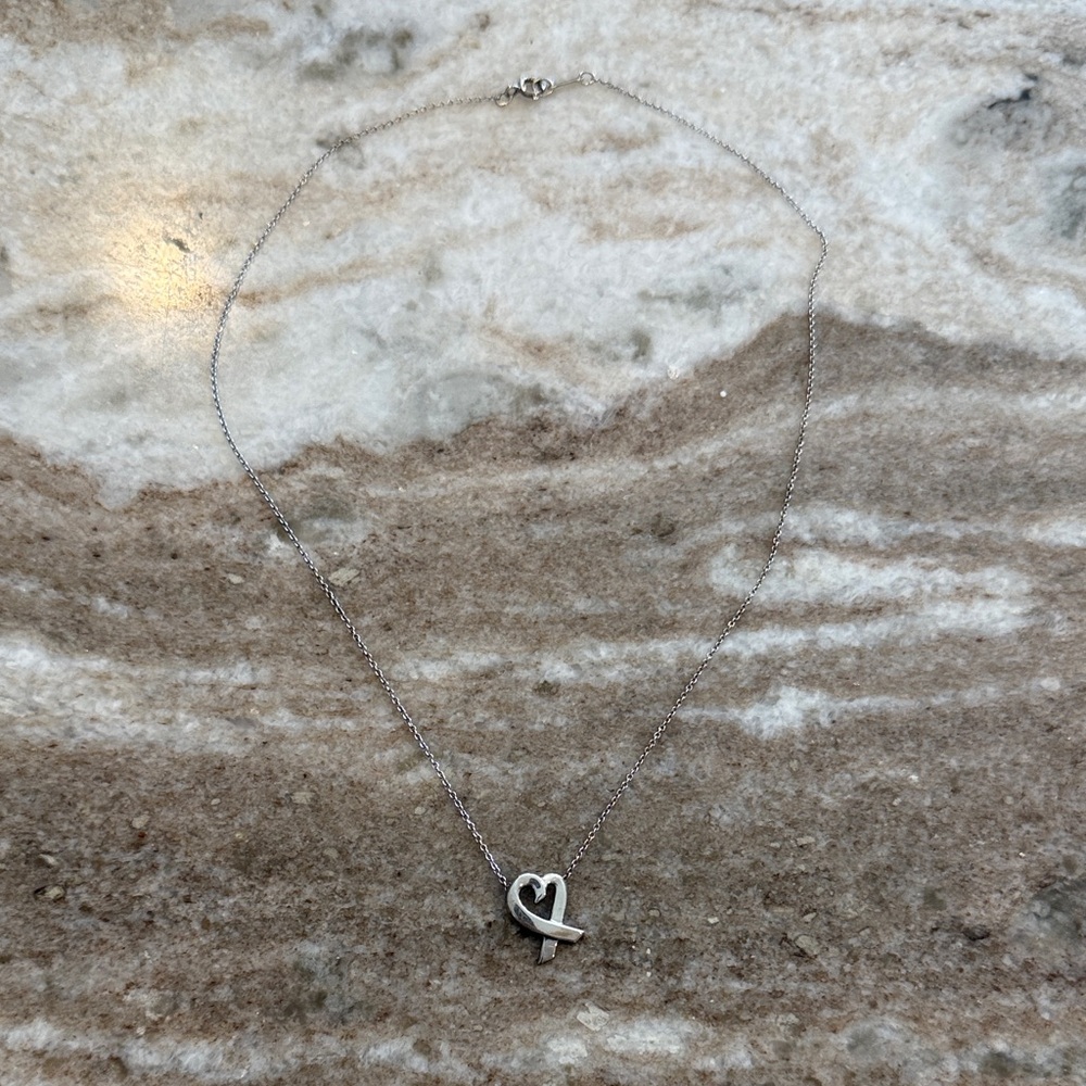 Tiffany Paloma Picasso Silver Heart Necklace